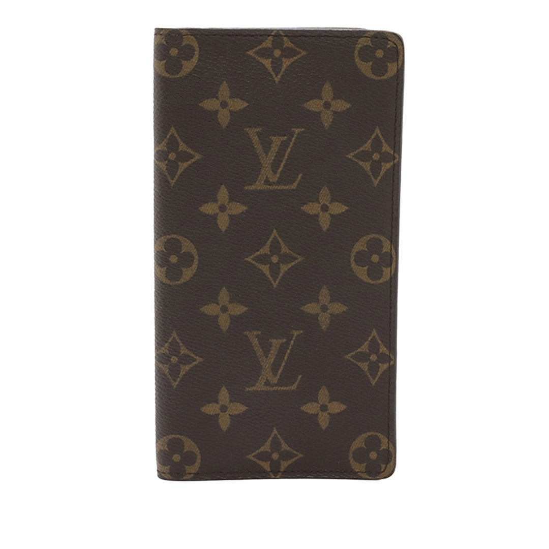 Louis Vuitton Monogram Porte Valeurs Checkbook Portefeuille