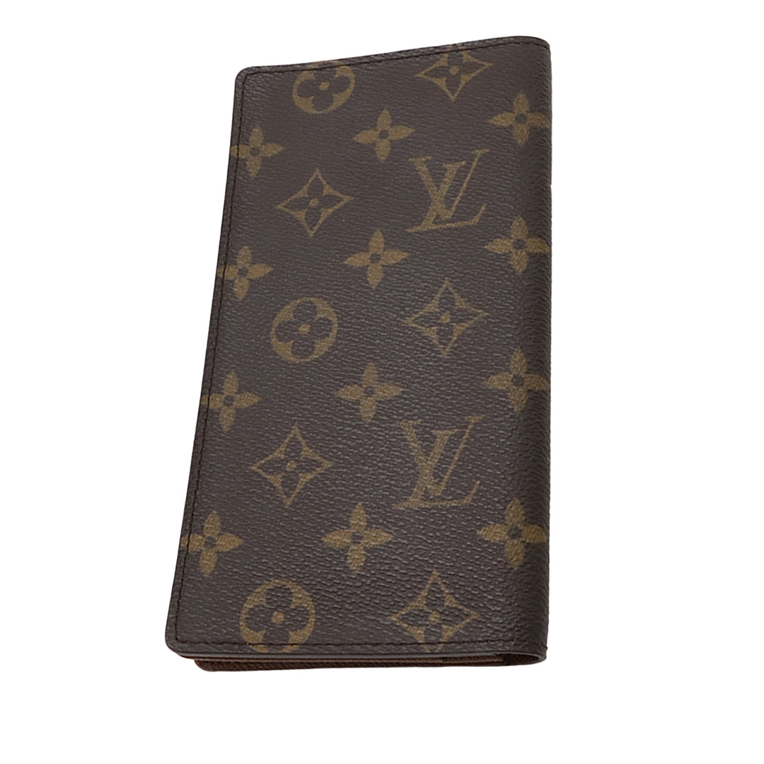 Louis Vuitton Monogram Porte Valeurs Checkbook Portefeuille