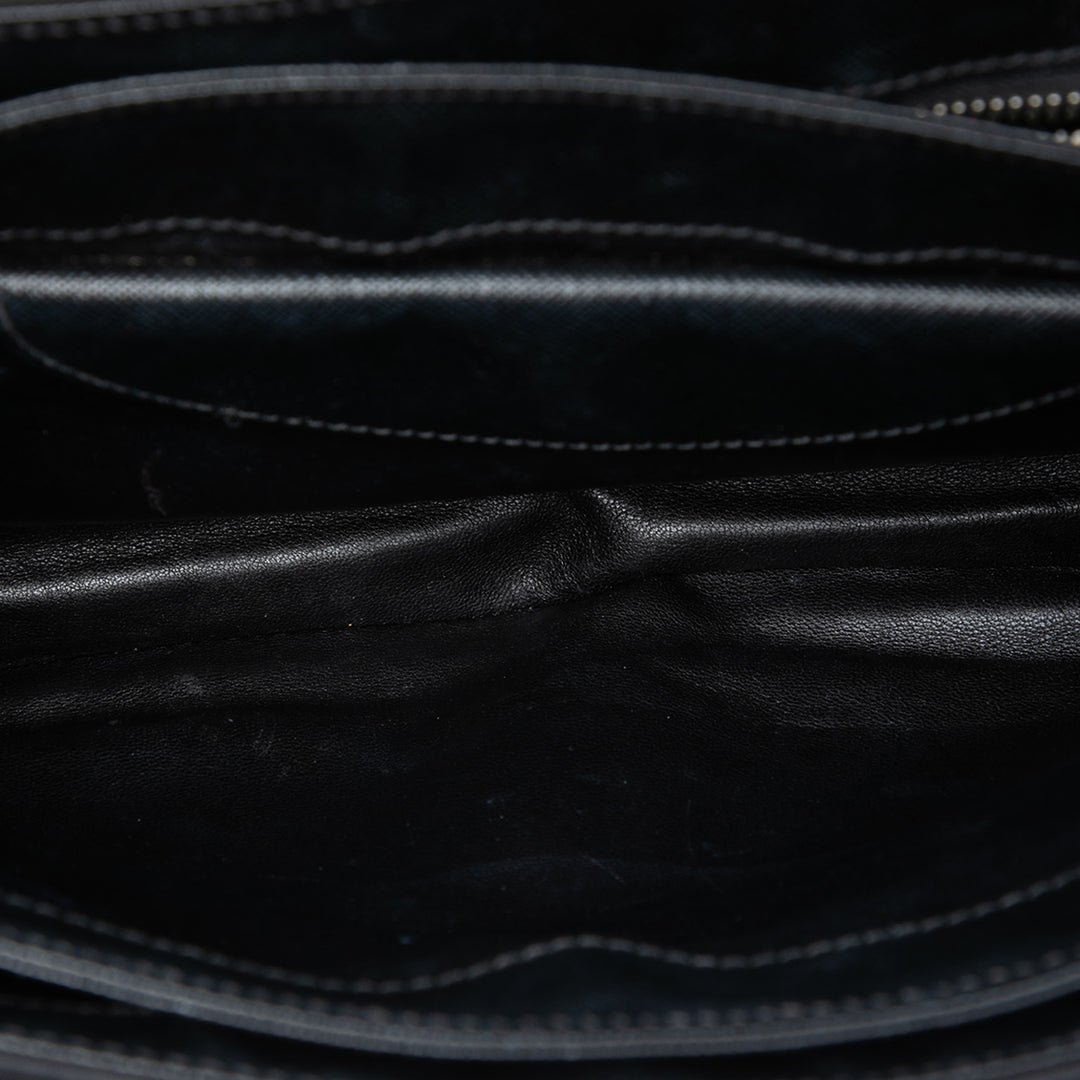 Prada Saffiano Lux et Tessuto Chain Sac porté croisé