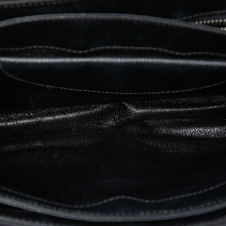 Prada Saffiano Lux et Tessuto Chain Sac porté croisé