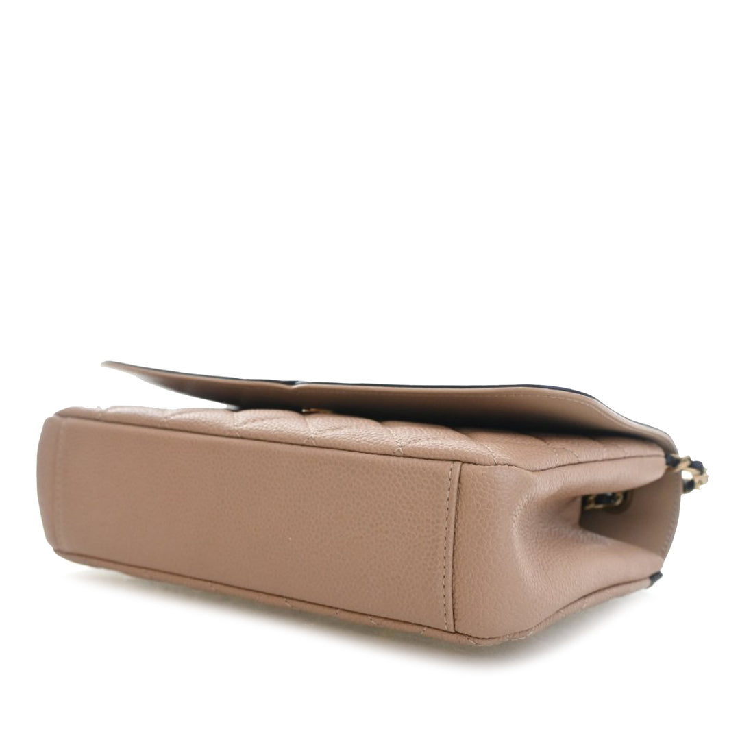 Chanel Small Bicolor Caviar CC Filigree à rabat