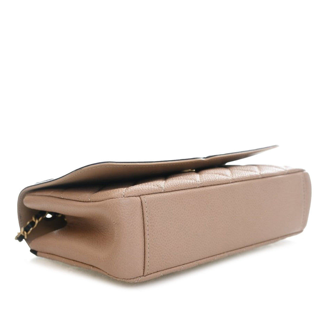 Chanel Small Bicolor Caviar CC Filigree à rabat