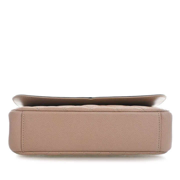 Chanel Small Bicolor Caviar CC Filigree à rabat