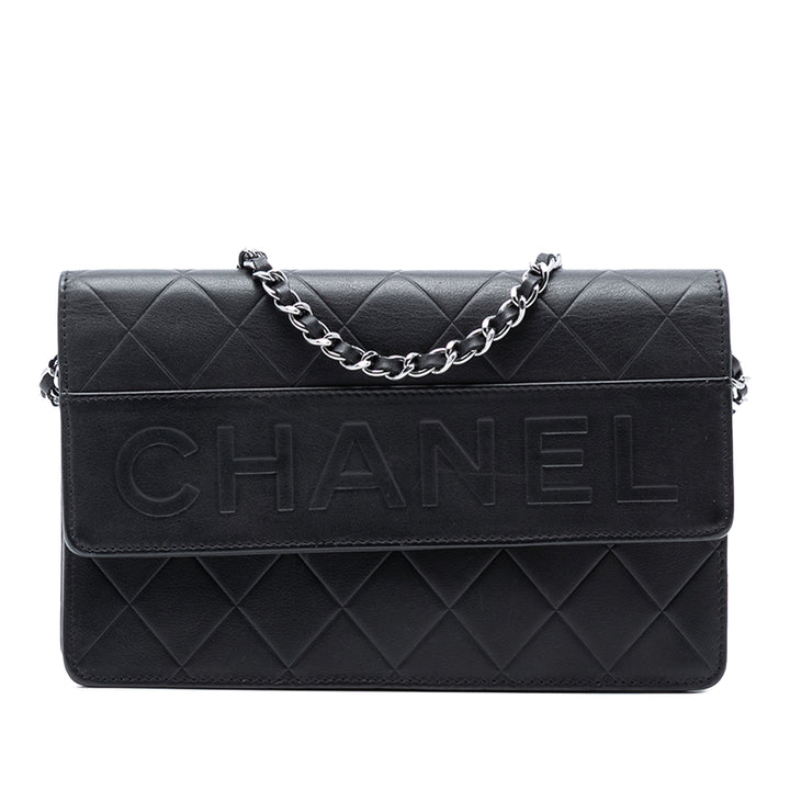 Chanel Matelassé Cuir d’agneau embossé LAX Wallet on Chain – GABY PARIS Authentique