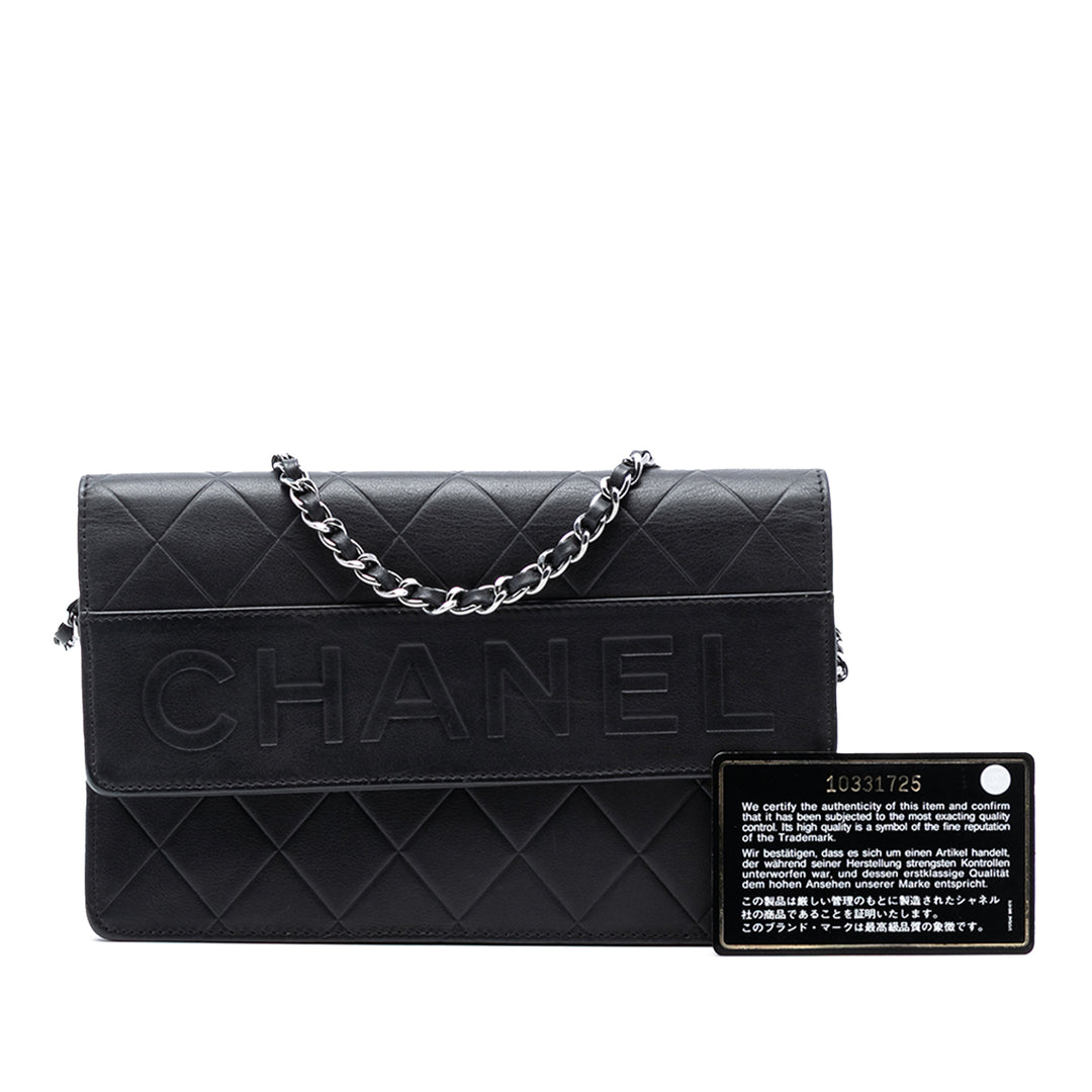 Chanel Matelassé Cuir d’agneau embossé LAX Wallet on Chain – GABY PARIS Authentique