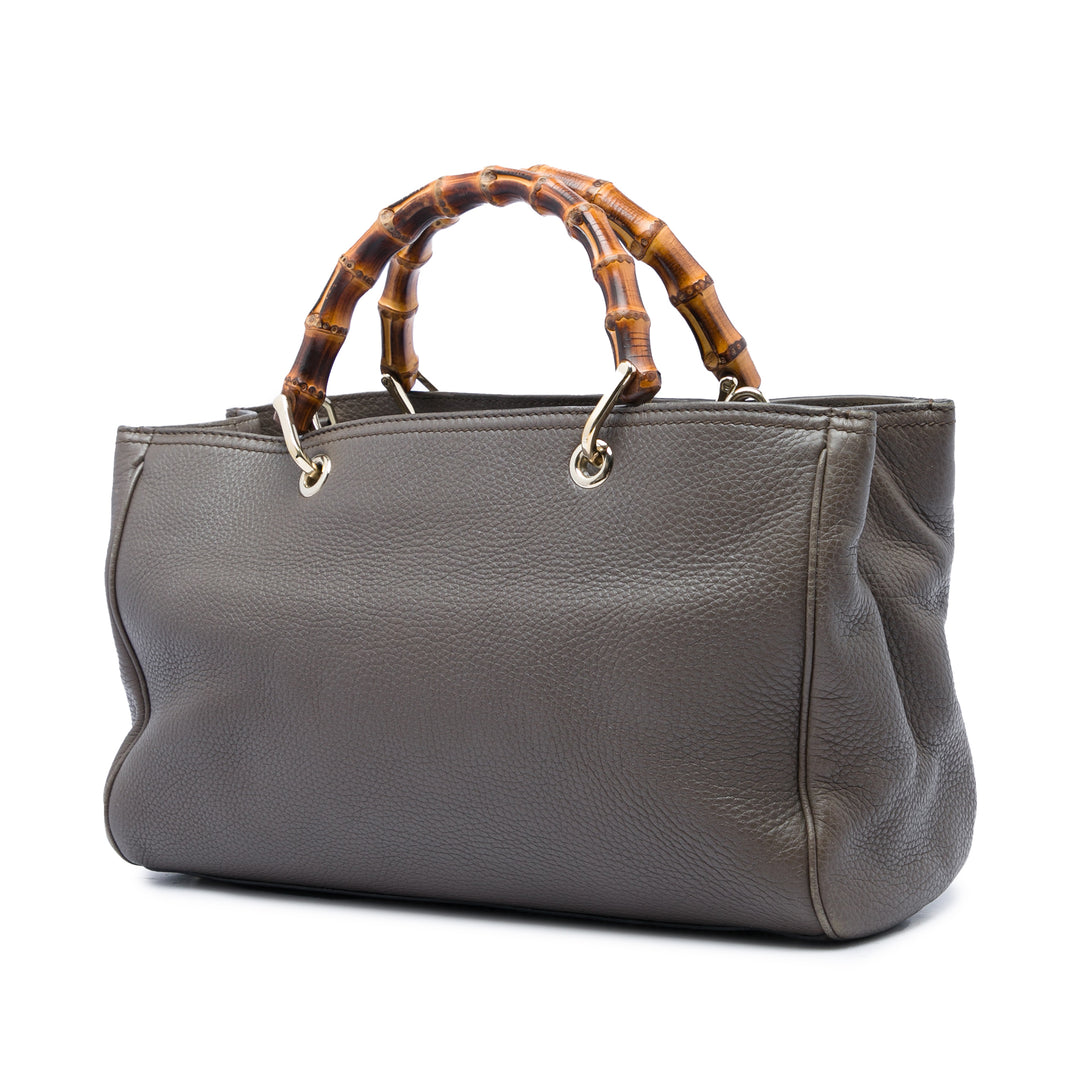 Bamboo Cabas Moyen Cuir de veau Marron