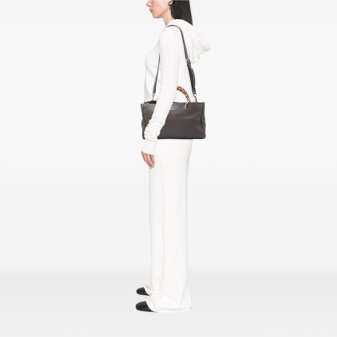 Bamboo Cabas Moyen Cuir de veau Marron