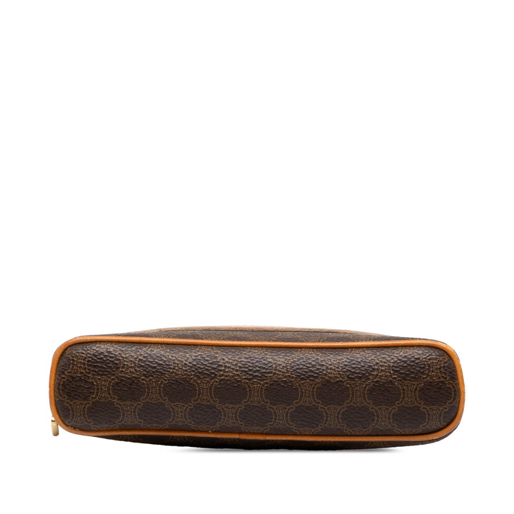Celine Macadam Trousse de maquillage Toile enduite Marron – vue 3 – GABY PARIS