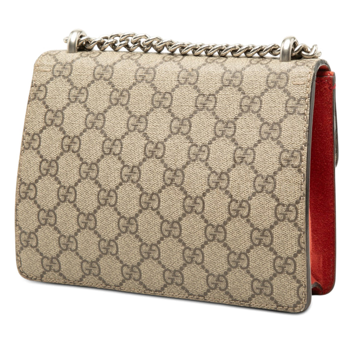 Gucci Sac bandoulière Dionysus GG Supreme Petit Beige – vue 2 – GABY PARIS