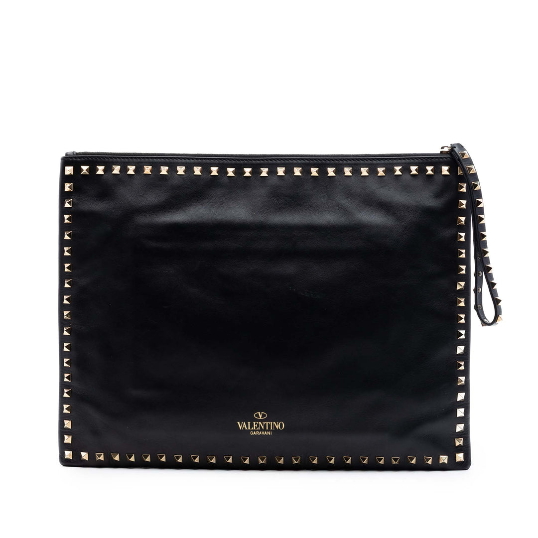 Valentino Large Cuir Rockstud Pochette