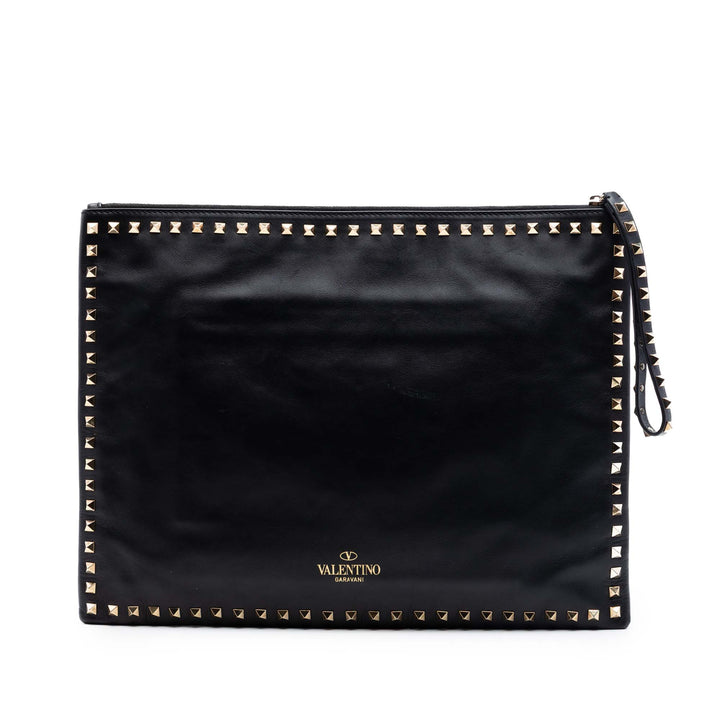 Valentino Large Cuir Rockstud Pochette