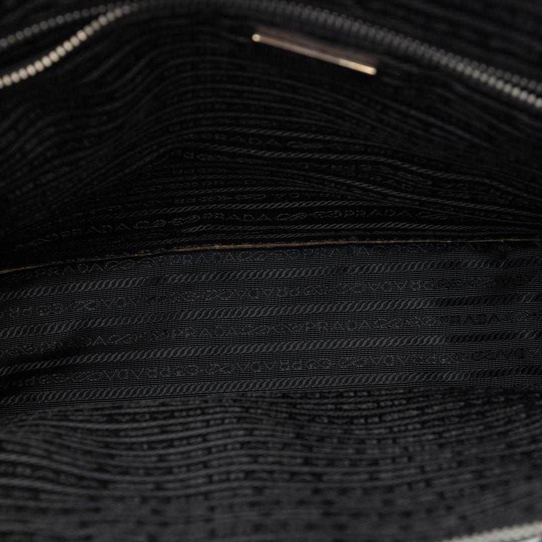 Prada Saffiano Lux Front Pocket Convertible Cabas