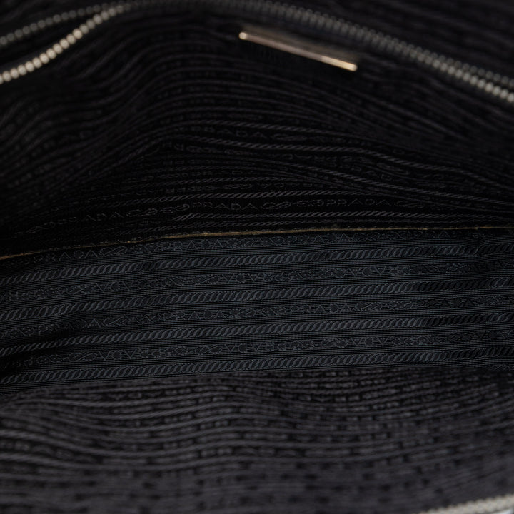 Prada Saffiano Lux Front Pocket Convertible Cabas
