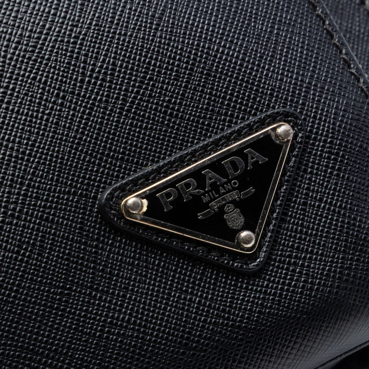 Prada Saffiano Lux Front Pocket Convertible Cabas