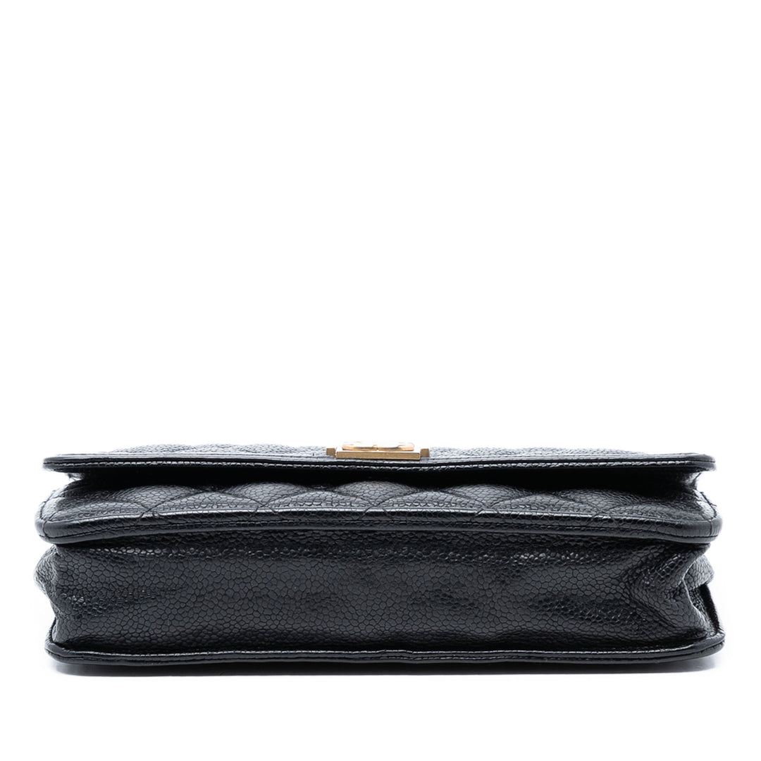 Chanel Matelassé Caviar Boy Wallet on Chain