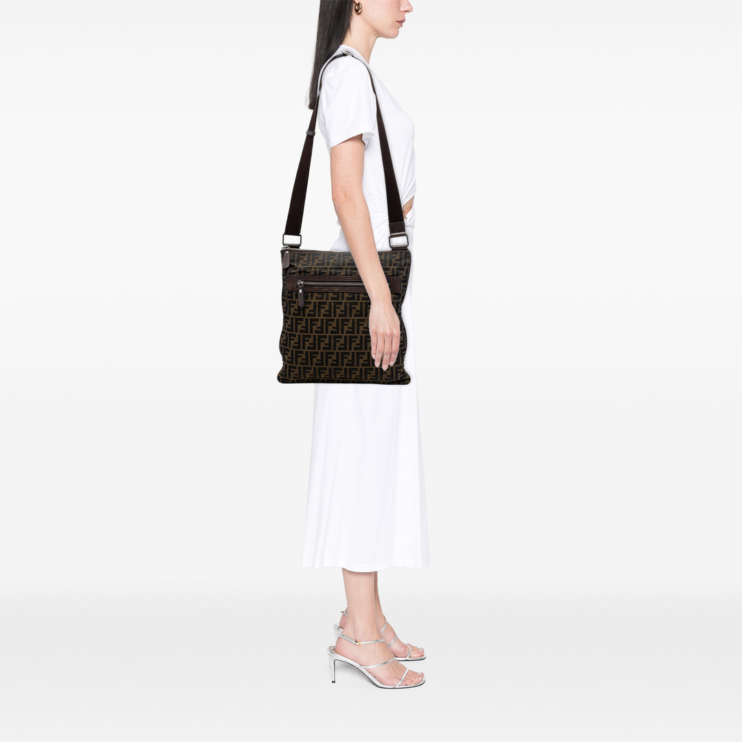 Fendi Zucca Toile Sac porté croisé