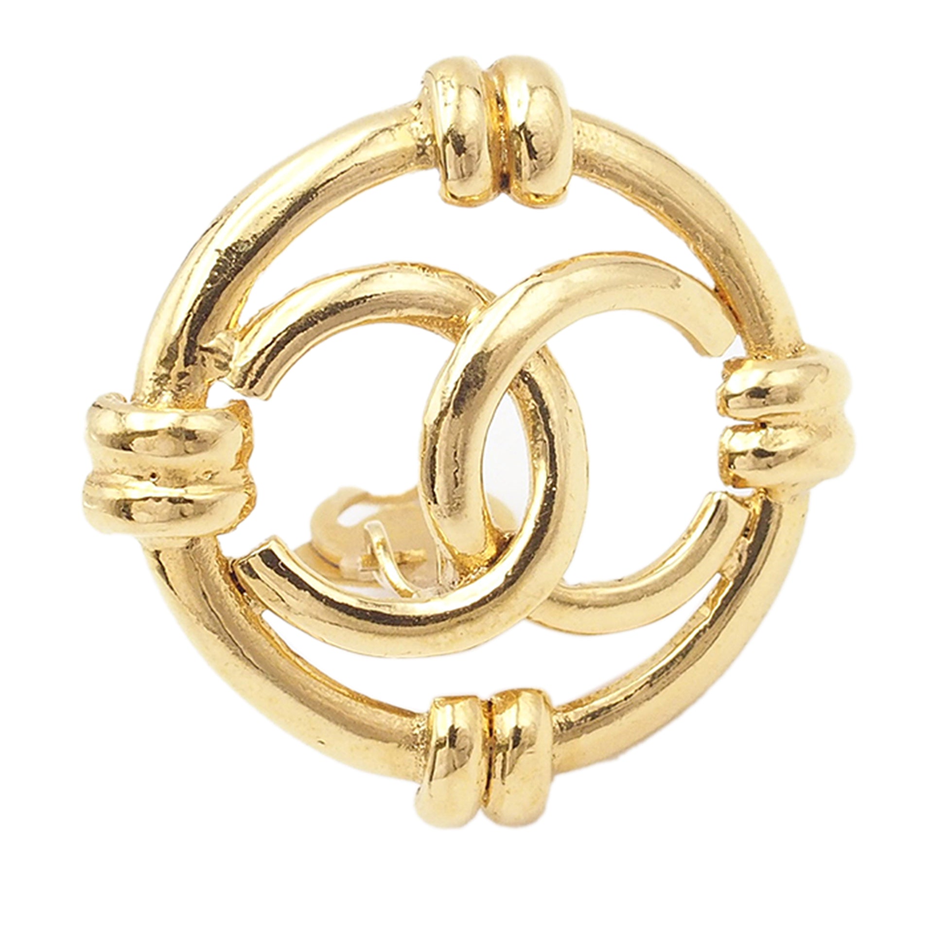 CC Clip On Earrings Gold - Gaby Paris