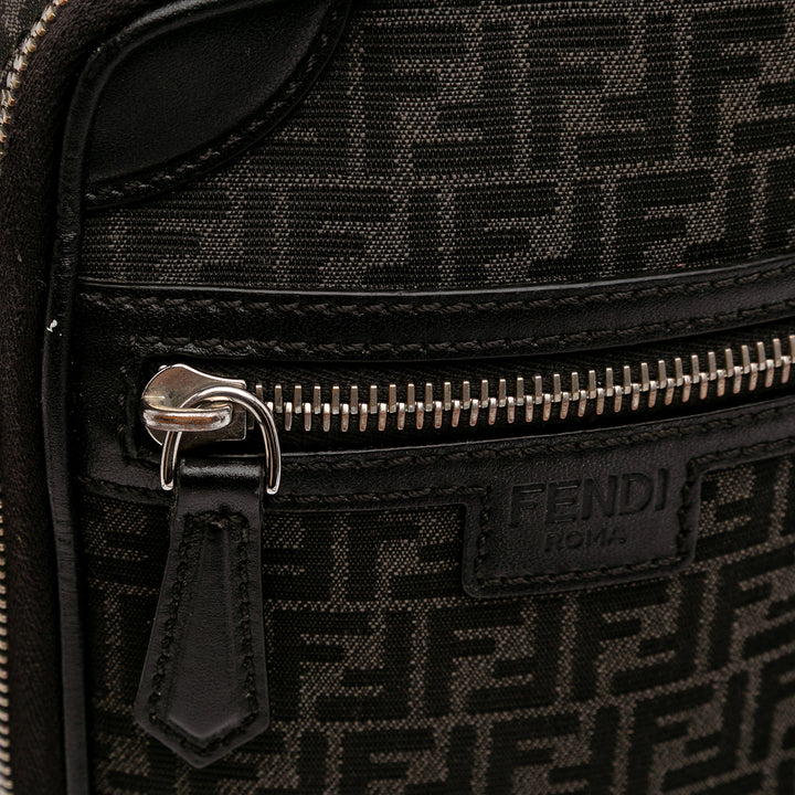 Mini Zucchino Recycled Jacquard Trolley Satchel Black - Gaby Paris