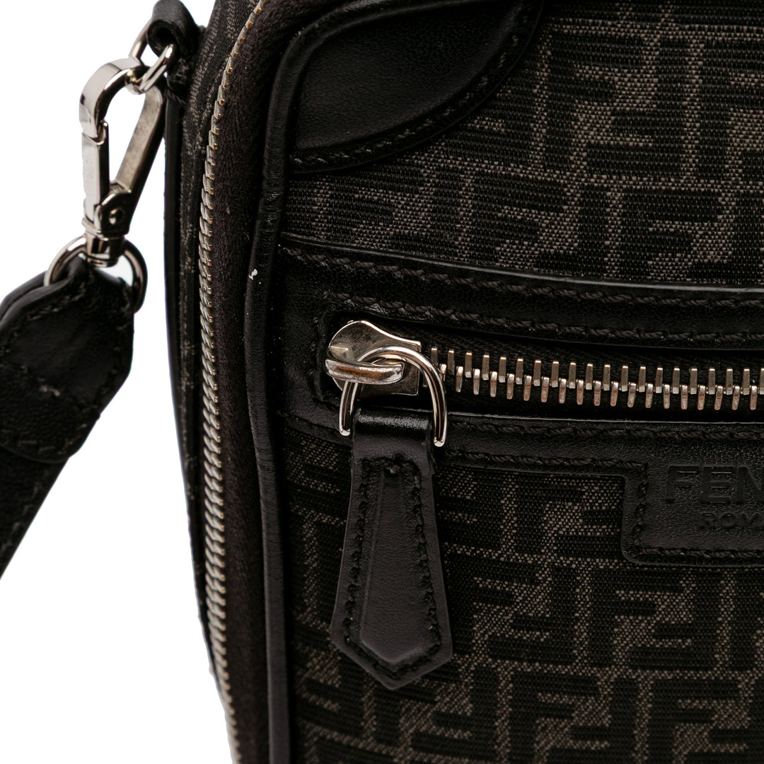 Mini Zucchino Recycled Jacquard Trolley Satchel Black - Gaby Paris