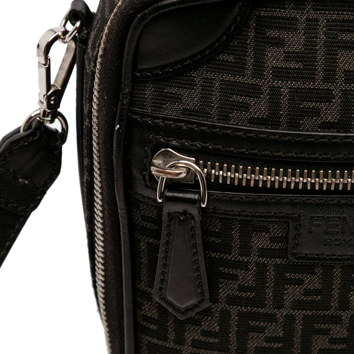 Mini Zucchino Recycled Jacquard Trolley Satchel Black - Gaby Paris