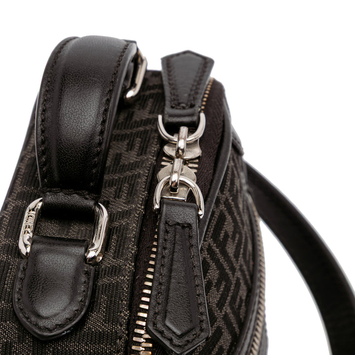 Mini Zucchino Recycled Jacquard Trolley Satchel Black - Gaby Paris
