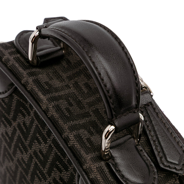Mini Zucchino Recycled Jacquard Trolley Satchel Black - Gaby Paris