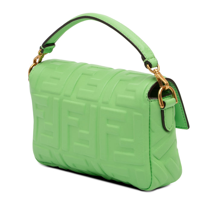 Fendi Mini Zucca embossé Cuir Baguette Sac
