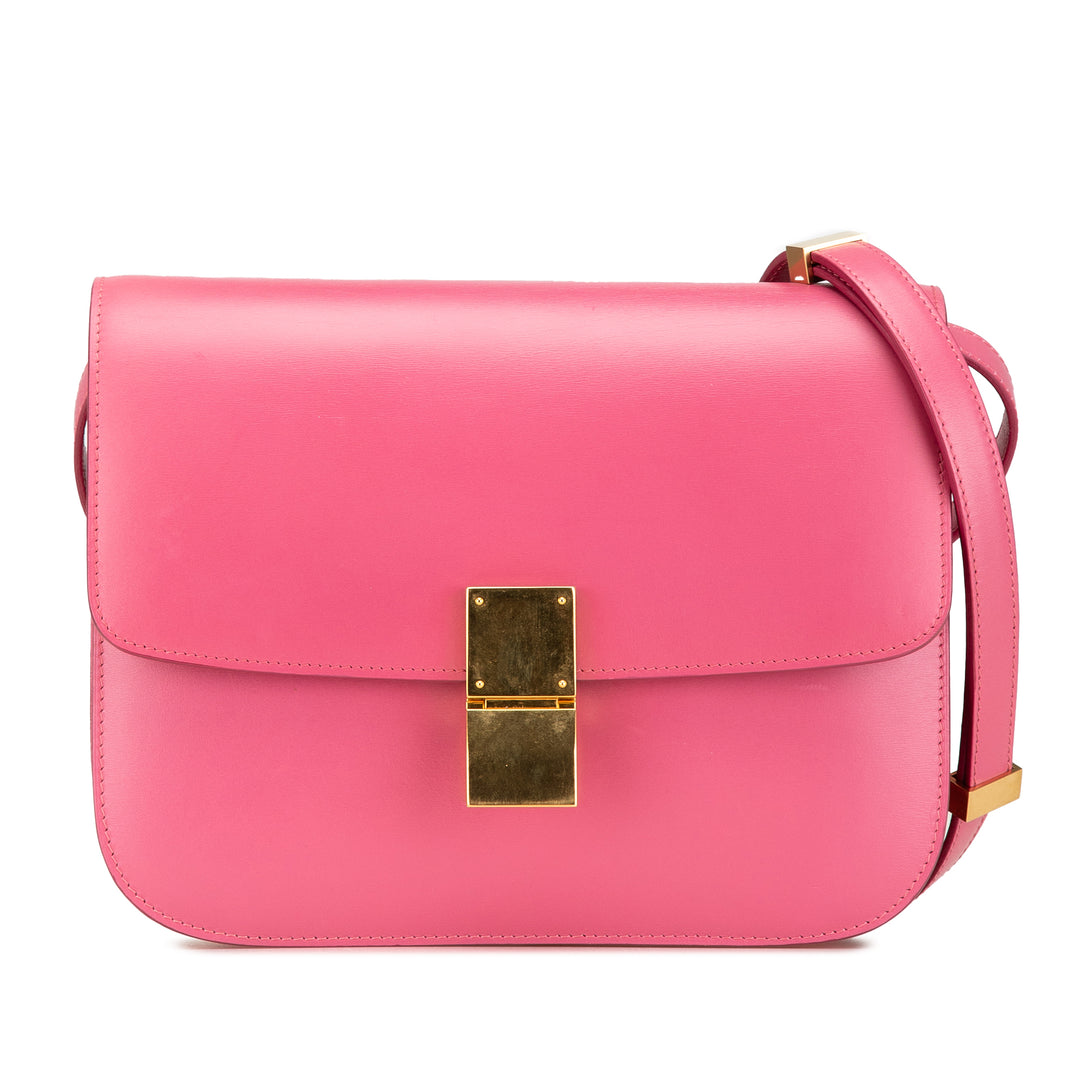 Medium Calfskin Classic Box Pink - Gaby Paris