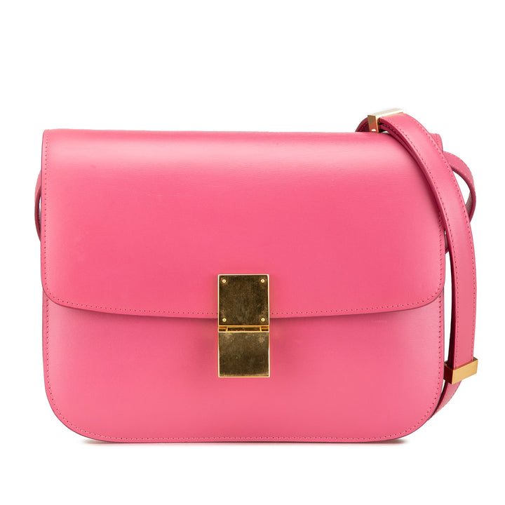 Medium Calfskin Classic Box Pink - Gaby Paris
