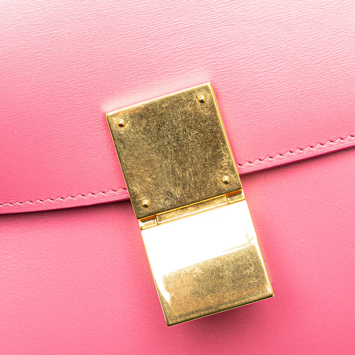 Medium Calfskin Classic Box Pink - Gaby Paris