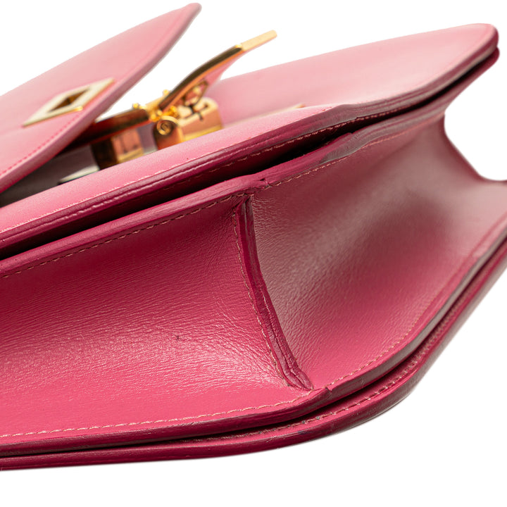 Medium Calfskin Classic Box Pink - Gaby Paris
