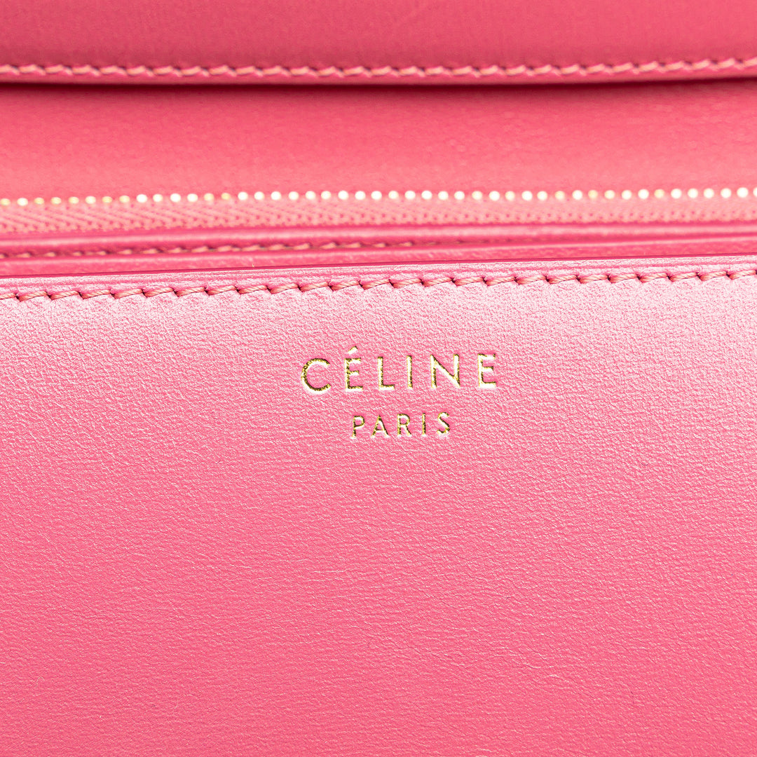 Medium Calfskin Classic Box Pink - Gaby Paris