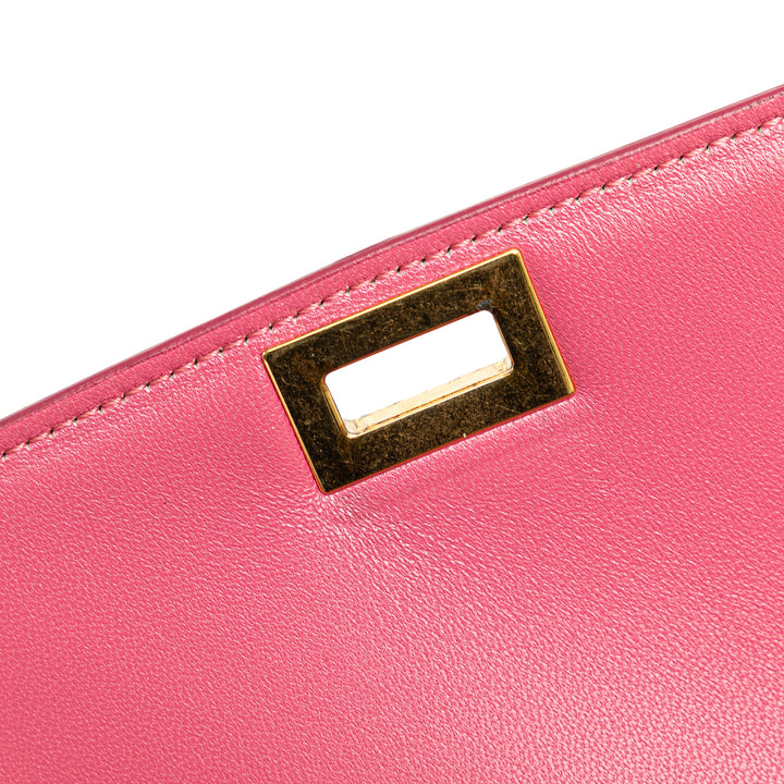 Medium Calfskin Classic Box Pink - Gaby Paris