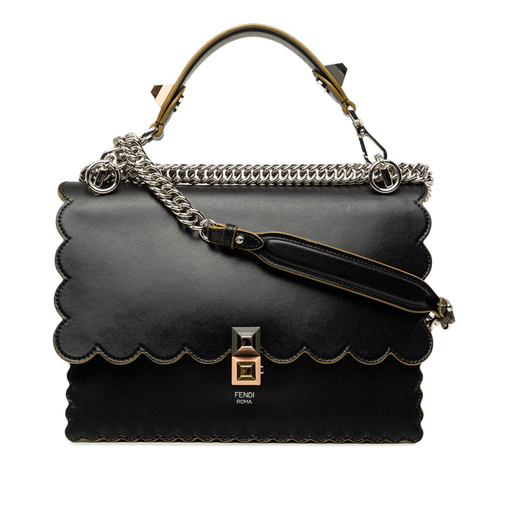 Scalloped Kan I Sac Moyen Noir