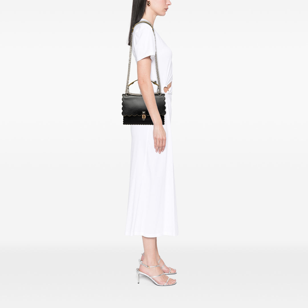 Scalloped Kan I Sac Moyen Noir