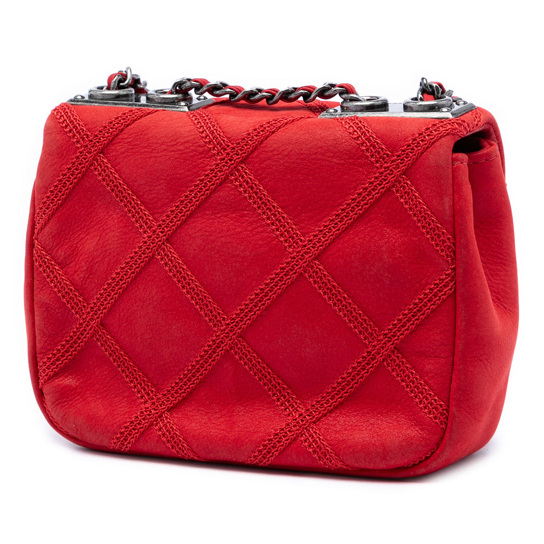 Chanel Mini CC Iridescent Cuir de veau Diamond Stitch à rabat