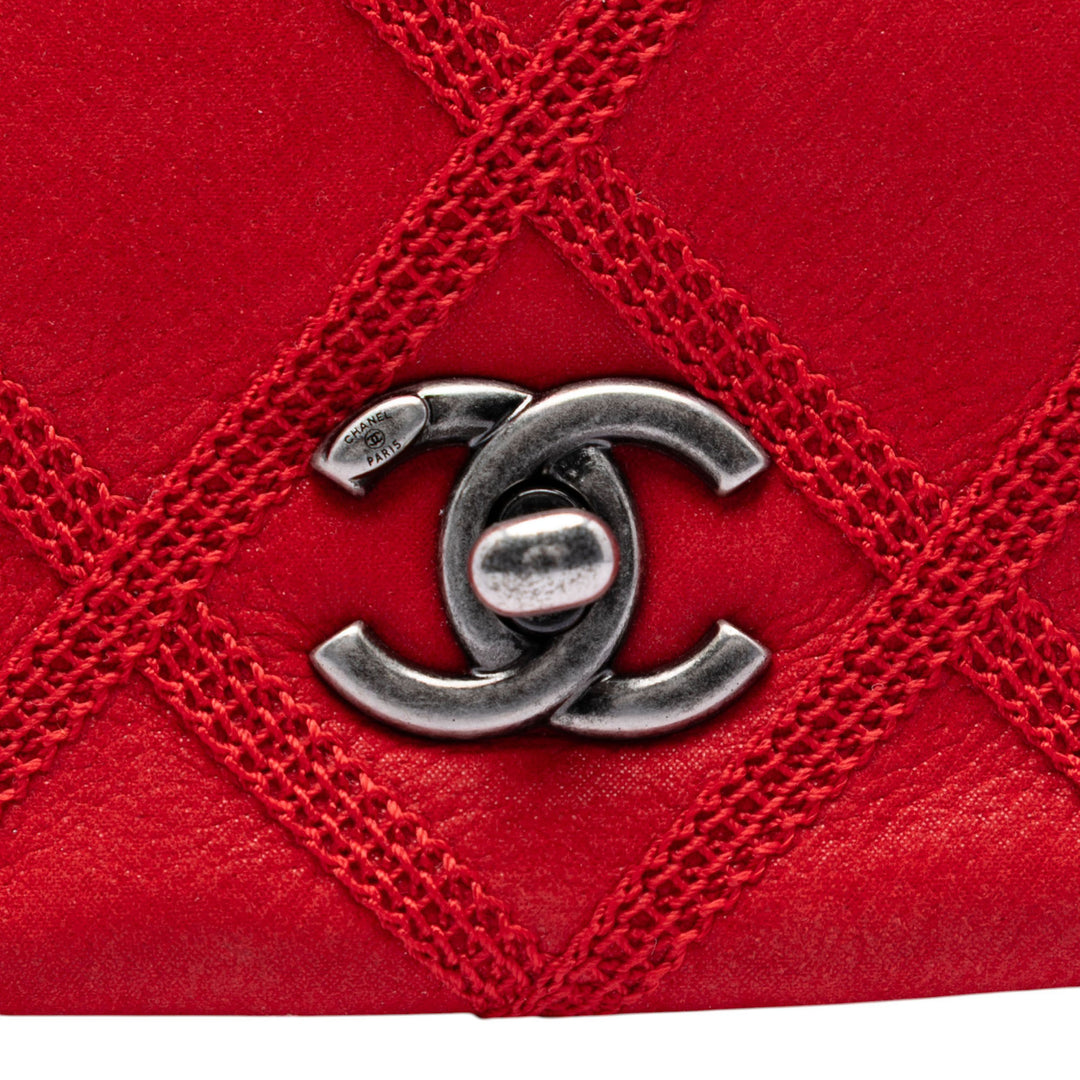 Chanel Mini CC Iridescent Cuir de veau Diamond Stitch à rabat
