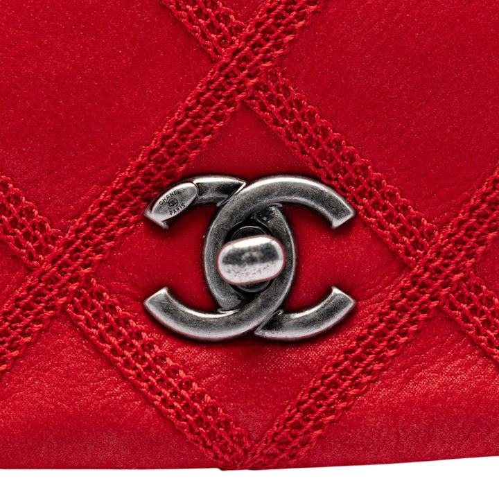 Chanel Mini CC Iridescent Cuir de veau Diamond Stitch à rabat