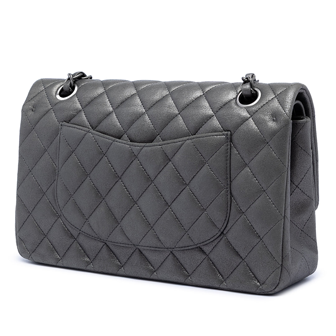 Chanel Medium Classic Iridescent Cuir d’agneau Double rabat