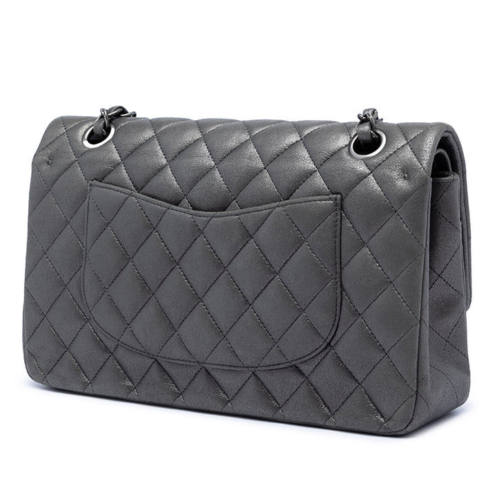 Chanel Medium Classic Iridescent Cuir d’agneau Double rabat