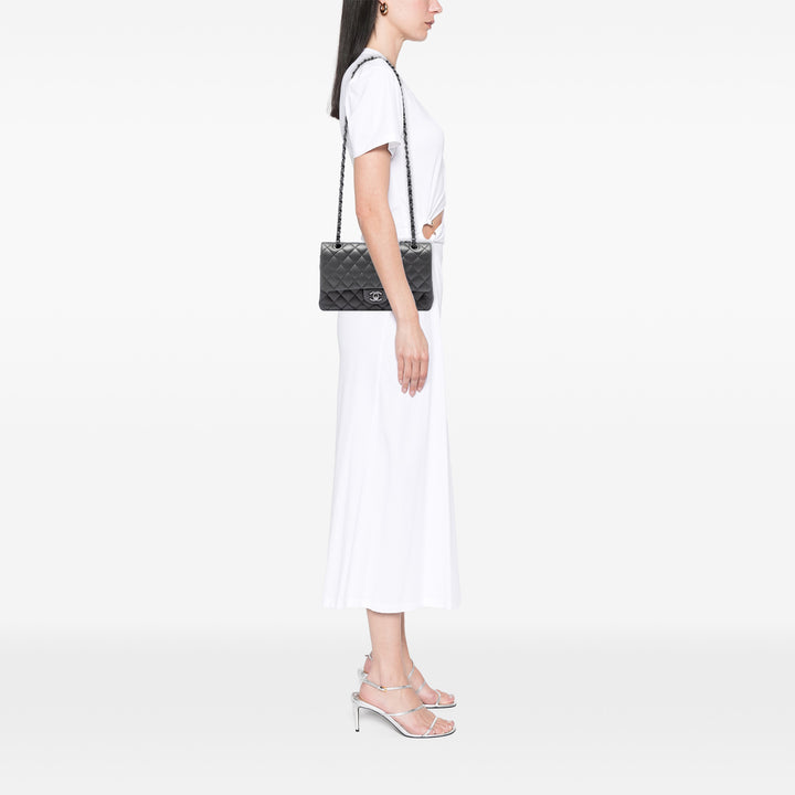 Chanel Medium Classic Iridescent Cuir d’agneau Double rabat