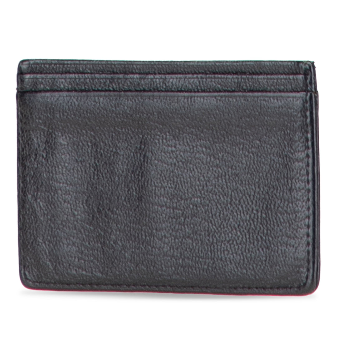 CC Goatskin Card Holder Black - Gaby Paris