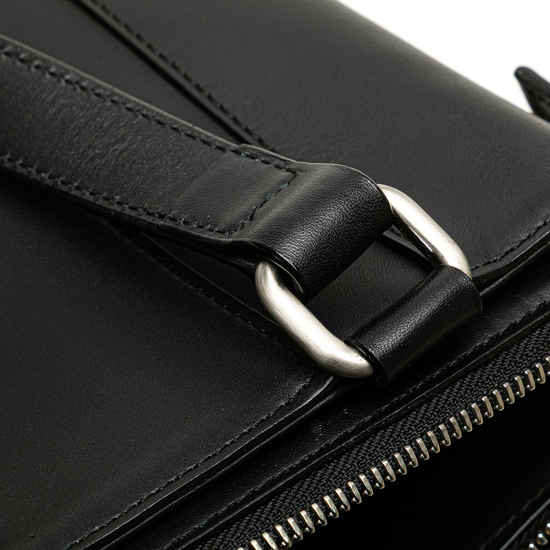Leather Handbag Black - Gaby Paris