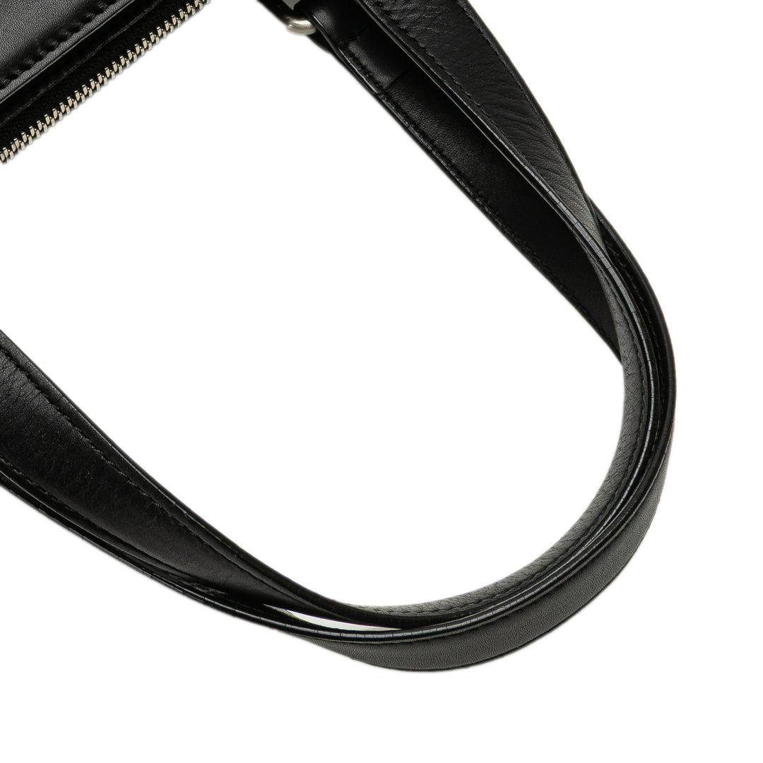 Leather Handbag Black - Gaby Paris