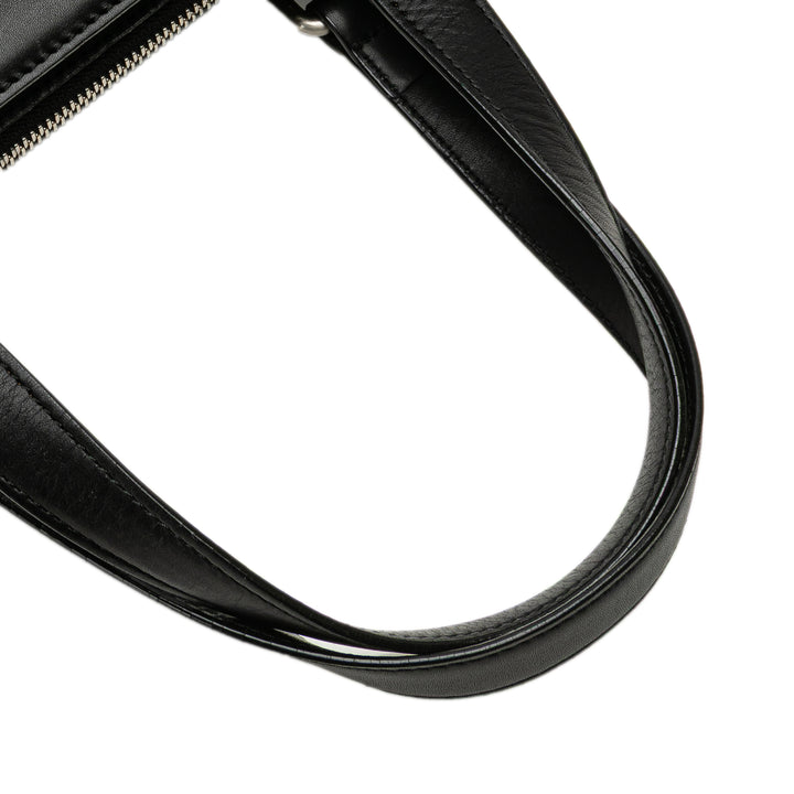 Leather Handbag Black - Gaby Paris