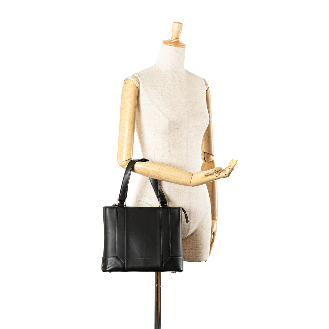 Leather Handbag Black - Gaby Paris