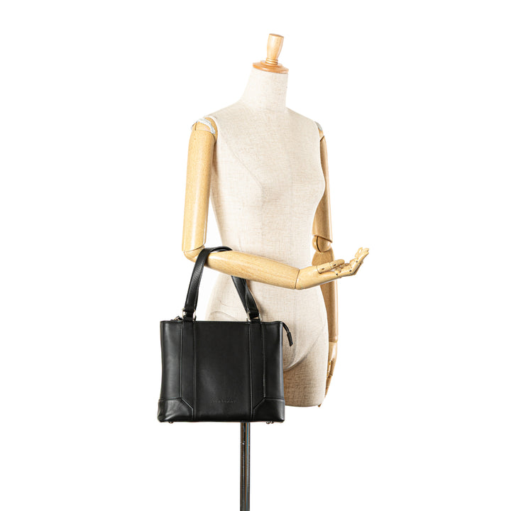 Leather Handbag Black - Gaby Paris