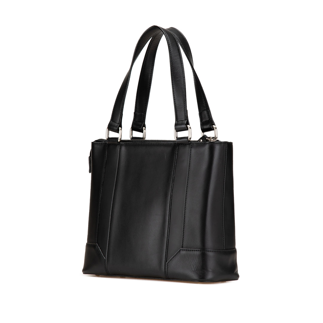 Leather Handbag Black - Gaby Paris