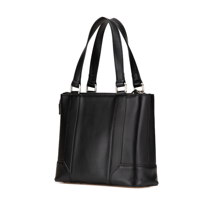 Leather Handbag Black - Gaby Paris
