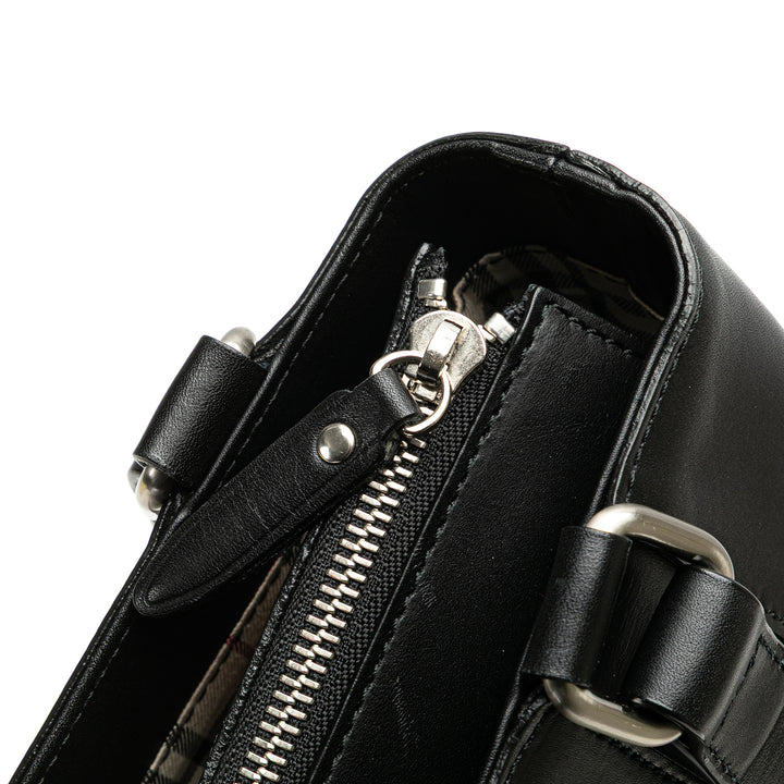 Leather Handbag Black - Gaby Paris